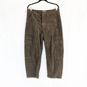 CoH Citizens Of Humanity Marcelle Easy Cargo Green Cord Pants, Size 31
